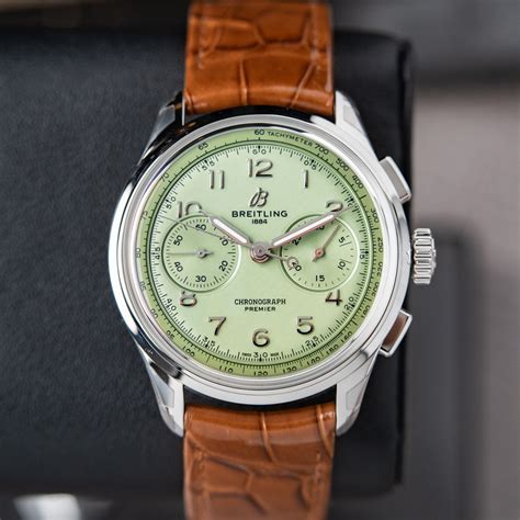 breitling premier b09 burgundy|breitling b09 pistachio.